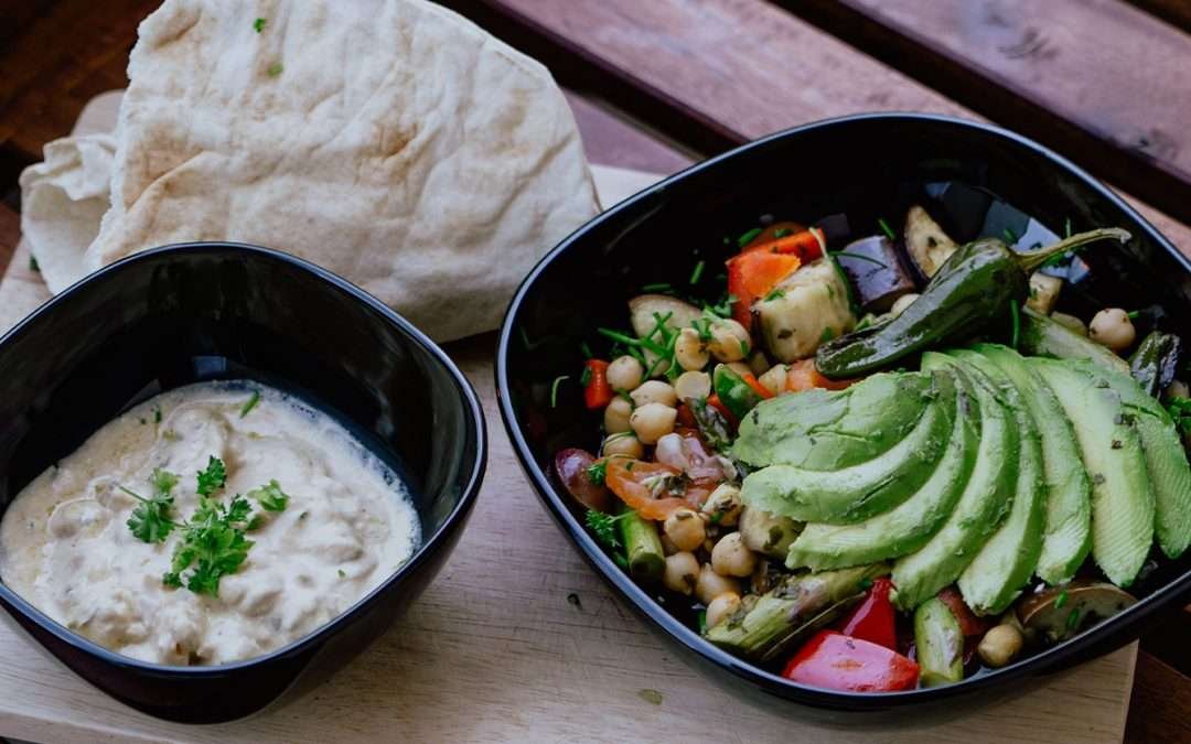 Chickpea and Lentil Fusion with Cashew Ginger Yoghurt